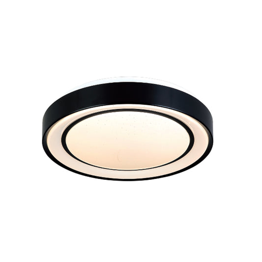 InLight Φωτιστικό Οροφής LED Μαύρο 27W – Πλαφονιέρα 3CCT Starry Effect (42179-Β)