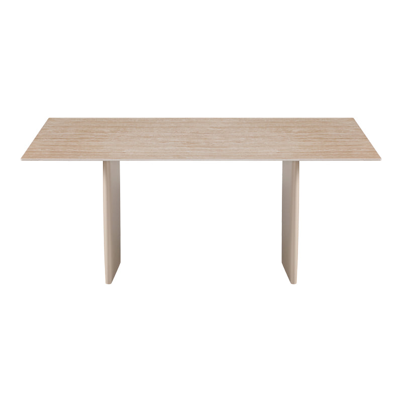 Τραπέζι Releno pakoworld sintered stone σε όψη τραβερτίνας 180x90x75εκ