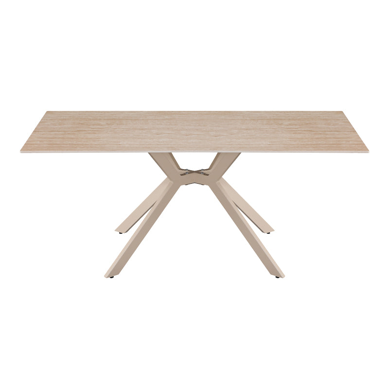 Τραπέζι Olven pakoworld sintered stone σε όψη τραβερτίνας 180x90x75εκ