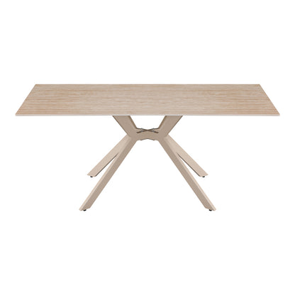 Τραπέζι Olven pakoworld sintered stone σε όψη τραβερτίνας 180x90x75εκ