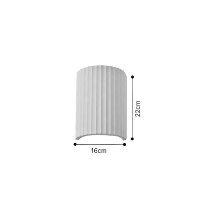 Inlight Επιτοίχιο λευκό φωτιστικό από γύψο 2XGU10 D:22cm (43055-White)