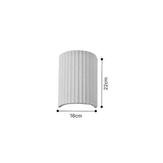 Inlight Επιτοίχιο λευκό φωτιστικό από γύψο 2XGU10 D:22cm (43055-White)