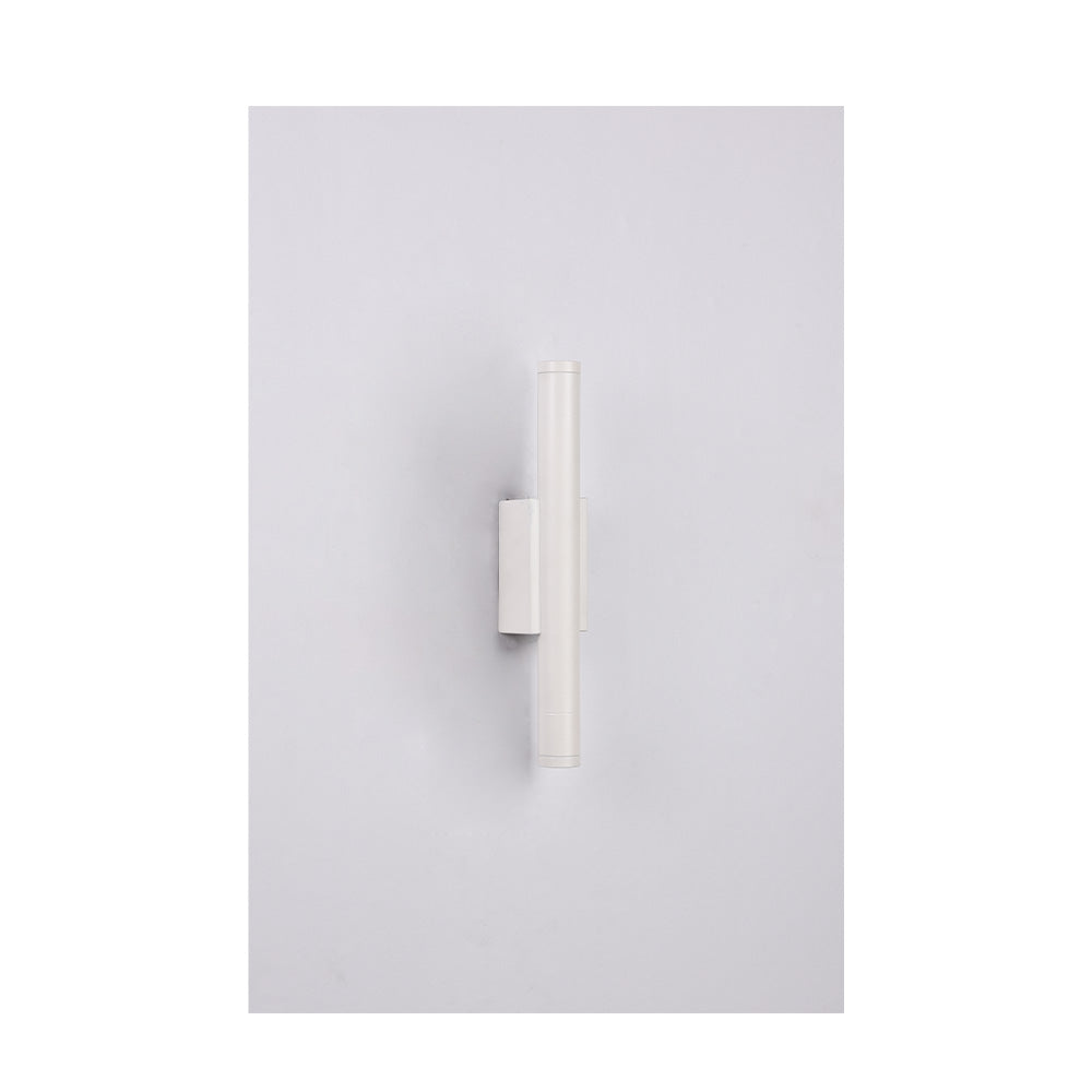 Inlight Επιτοίχιο φωτιστικό LED 2*5W 3000K σε λευκή απόχρωση απο αλουμίνιο D:30x6cm (43061-White)
