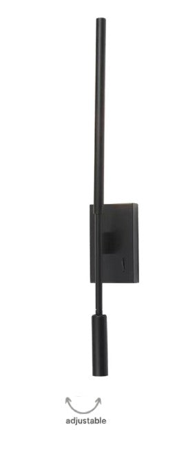Inlight Επιτοίχιο φωτιστικό LED 3W & 6W 3000K από μαύρο μέταλλο (43079)