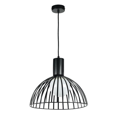 InLight Κρεμαστό φωτιστικό από μαύρο μέταλλο 1XE27 D:25cm (4346-Β-BL)