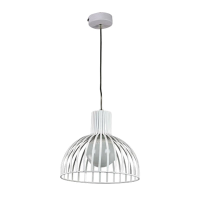 InLight Κρεμαστό φωτιστικό από λευκό μέταλλο 1XE27 D:25cm (4346-Β-WH)