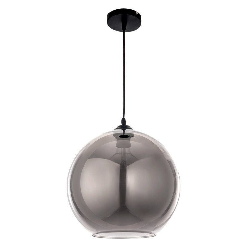InLight Κρεμαστό φωτιστικό από φιμέ γυαλί 1XE27 D:25cm (4355-Β)