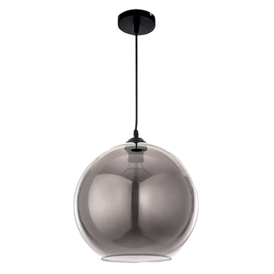 InLight Κρεμαστό φωτιστικό από φιμέ γυαλί 1XE27 D:25cm (4355-Β)