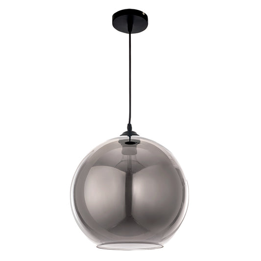 InLight Κρεμαστό φωτιστικό από φιμέ γυαλί 1XE27 D:25cm (4355-Β)