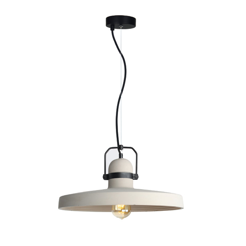 InLight Κρεμαστό φωτιστικό γκρι από τσιμέντο 1XE27 D:40cm (4434)