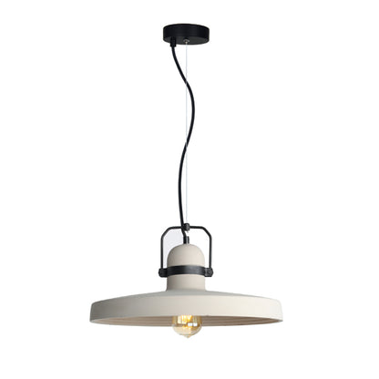 InLight Κρεμαστό φωτιστικό γκρι από τσιμέντο 1XE27 D:40cm (4434)