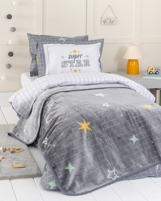 Κουβέρτα Βελουτέ Μονή 160×220 – Starlight 37399 | NIMA HOME