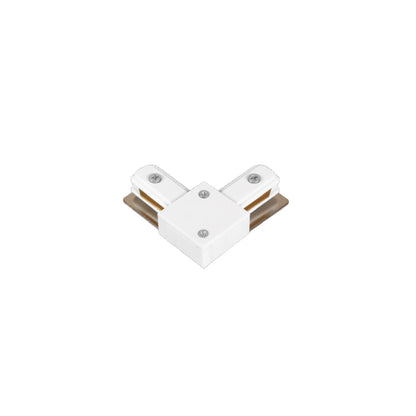 InLight Σύνδεσμος L Λευκός Μονοφασικής Ράγας (TC1-029-WH)