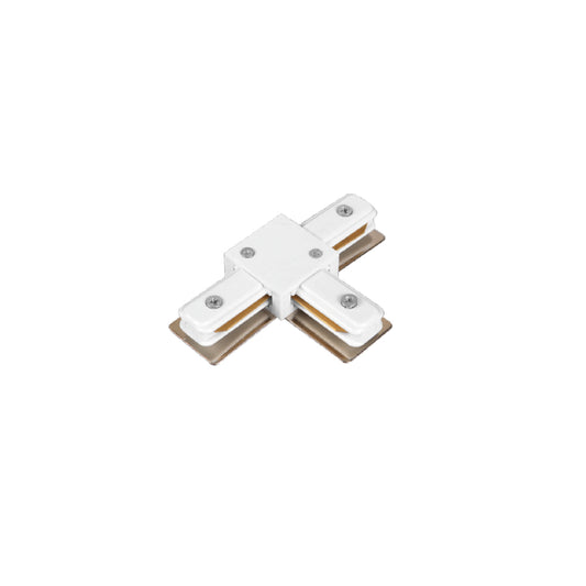 InLight Σύνδεσμος Τ Λευκός Μονοφασικής Ράγας (TC1-030-WH)