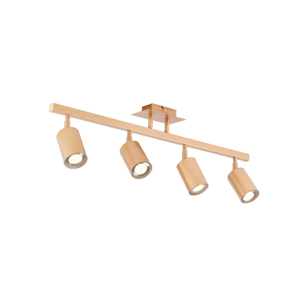 Inlight Επιτοίχιο σποτ από χρυσαφί μέταλλο 4XGU10 D:70cm (9082-4)