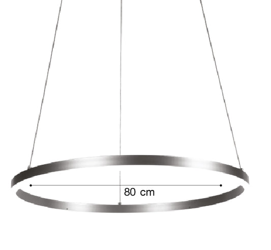 Inlight Κρεμαστό φωτιστικό LED 36W 3CCT (by switch on base) D:80cm (6095-AB-Golden)