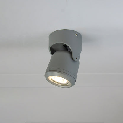 it-Lighting Crescent 1xGU10 Outdoor Spot Grey D:90x90x130mm (80206034)