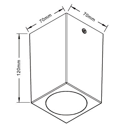 it-Lighting Cowart GU10 Outdoor Ceiling Down Light Grey (80300634)
