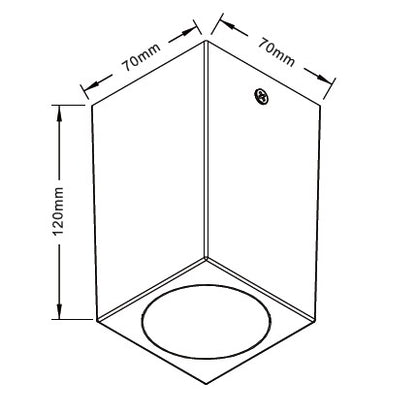 it-Lighting Cowart GU10 Outdoor Ceiling Down Light Grey (80300634)