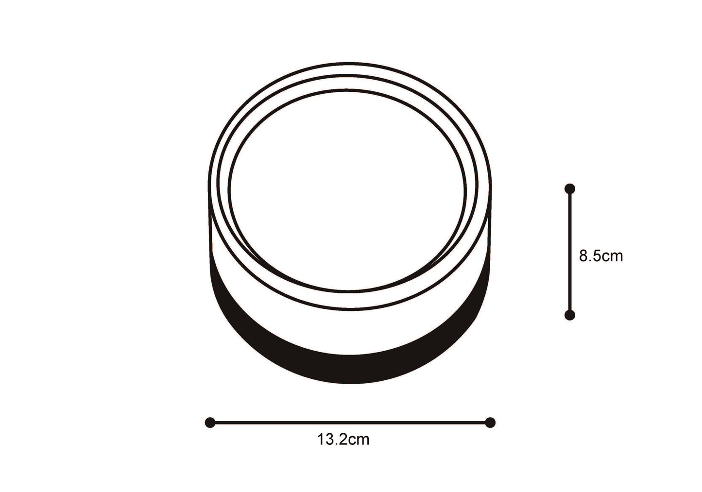 it-Lighting Ceiling LED 9W 3CCT Outdoor Ceiling Light black D:14cmx7,8cm (80301050)