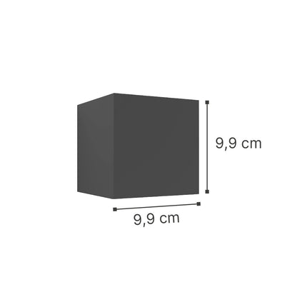 it-Lighting Emerald LED 10W 3000K Outdoor Wall Lamp Anthracite D:9,9cmx9,9cm (80203141)