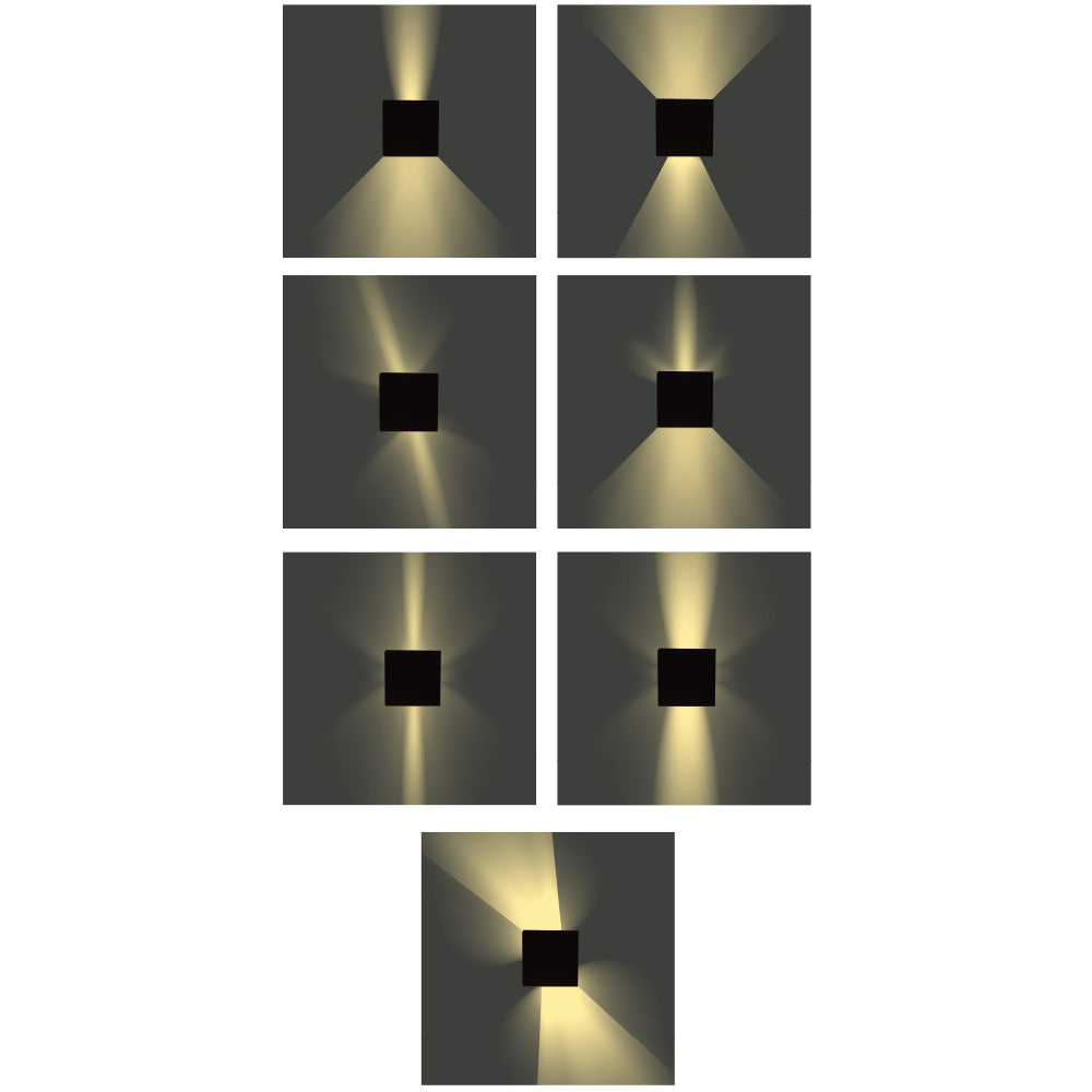it-Lighting Emerald LED 10W 3000K Outdoor Wall Lamp White D:9,9cmx9,9cm (80203121)