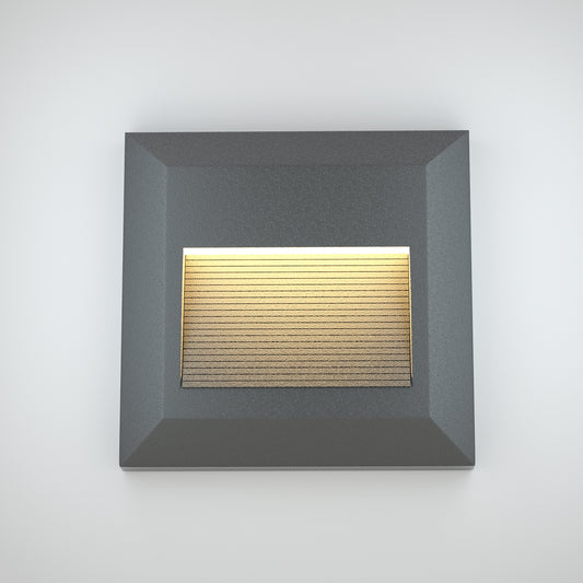 it-Lighting Salmon LED 2W 3CCT Outdoor Wall Lamp Grey D:12.4cmx12.4cm (80201830)