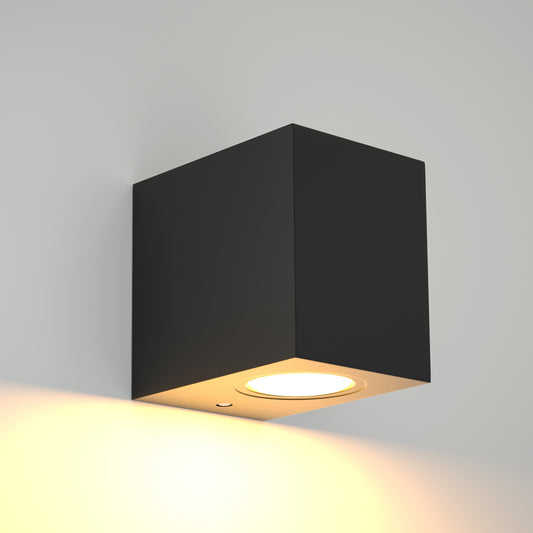 it-Lighting Norman 1xGU10 Outdoor Up or Down Wall Lamp Anthracite D:8cmx7cm (80200444)