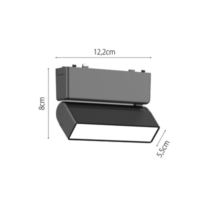 InLight Φωτιστικό LED 5W 3CCT για Ultra-Thin μαγνητική ράγα σε λευκή απόχρωση (by tuya and zigbee) D:12,8cmX8cm (T04905-WH)