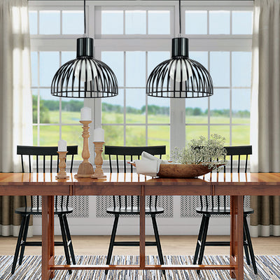 InLight Κρεμαστό φωτιστικό από λευκό μέταλλο 1XE27 D:25cm (4346-Β-WH)