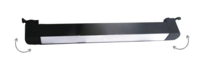 InLight Γραμμικό φωτιστικό LED 20W 3000K για μονοφασική ράγα σε μαύρη απόχρωση D:30cmX3,3cm (T02601-BL)