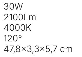 InLight Γραμμικό φωτιστικό LED 35W 3000K για μονοφασική ράγα σε μαύρη απόχρωση D:47,5cmX3,3cm (T02701-BL)