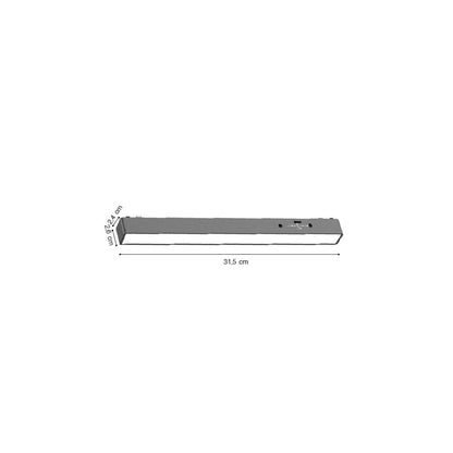 Inlight Γραμμικό φωτιστικό LED 10W 3000K-6000K για ultra thin ράγα σε μαύρη απόχρωση by Tuya and Zigbee D:31,5X2,6X2,4cm (TMZ0020-Black)
