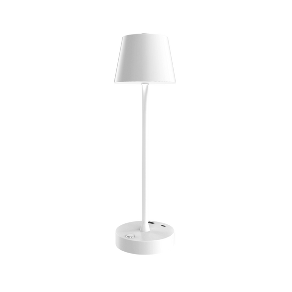 it-Lighting Tahoe Rechargeable LED 2W 3CCT Touch Table Lamp White D:38cmx11cm (80100220)