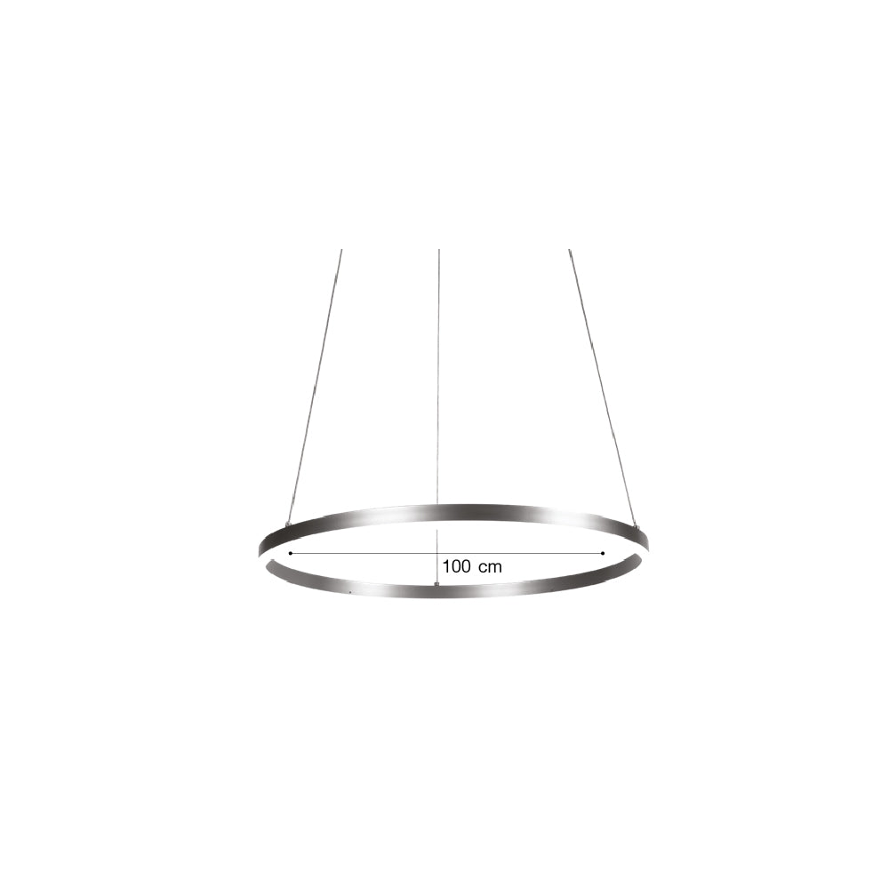 Inlight Κρεμαστό φωτιστικό LED 45W 3CCT (by switch on base) D:100cm (6095-AA-Golden)