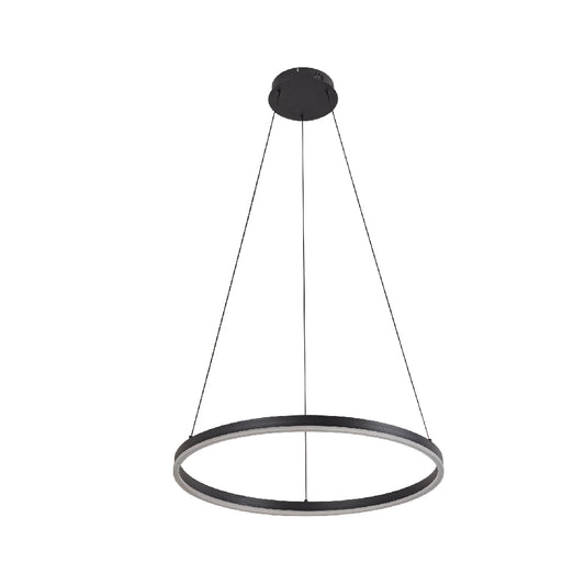 Inlight Κρεμαστό φωτιστικό LED 45W 3CCT (by switch on base) D:100cm (6095-AA-Black)