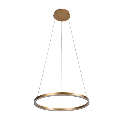 Inlight Κρεμαστό φωτιστικό LED 36W 3CCT (by switch on base) D:80cm (6095-AB-Golden)