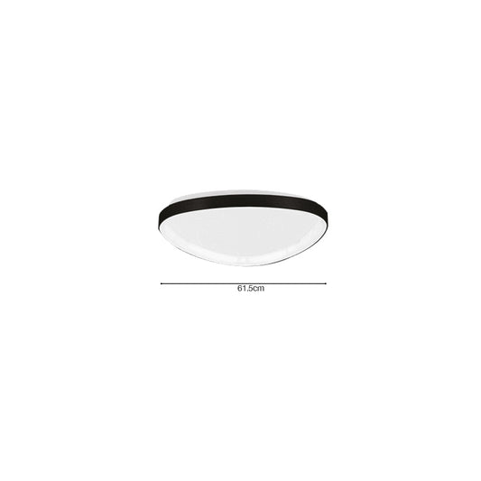 Inlight Πλαφονιέρα οροφής LED 25W 3CCT από μαύρο μέταλλο και ακρυλικό D:61,5x5cm (42043-Black)