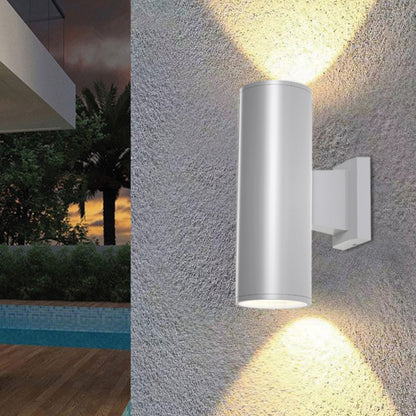 it-Lighting Winnipeg 2xΕ27 Outdoor Up-Down Wall Lamp White D:15.3cmx26cm (80203424)