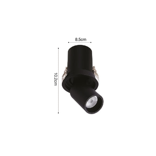 Inlight Downlight σποτ 10W 3CCT σε μαύρη απόχρωση (X00180B)