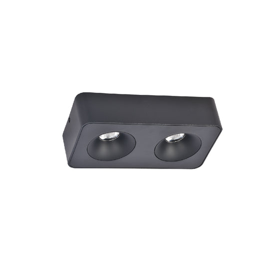 InLight Downlight Mounted σποτ 2*8W 3CCT σε μαύρη απόχρωση (X00270B)