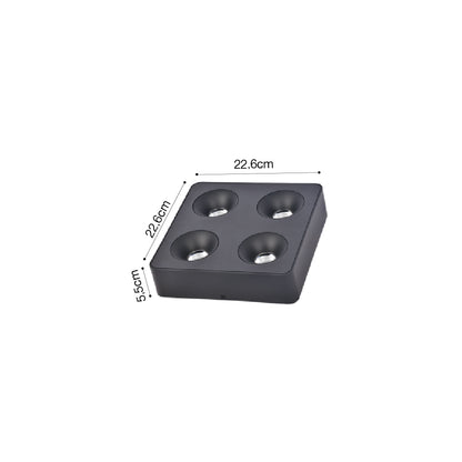 Inlight Downlight Mounted σποτ 4*8W 3CCT σε μαύρη απόχρωση (X00290B)
