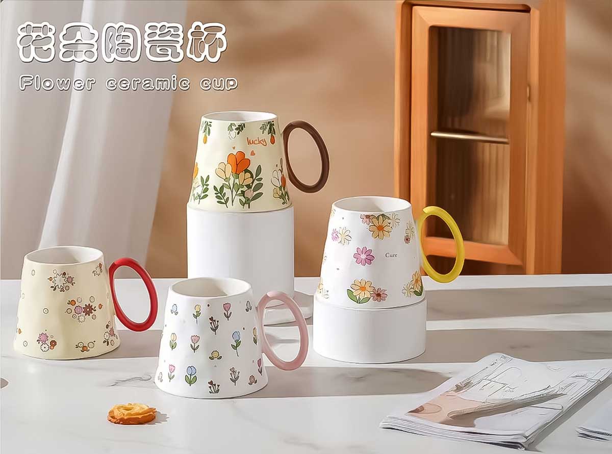 ΚΟΥΠΑ ΚΕΡΑΜΙΚΗ ΜΕ ΠΟΛΥΧΡΩΜΑ ΛΟΥΛΟΥΔΙΑ - MUG 24138