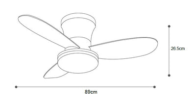it-Lighting AURORA Ανεμιστήρας Οροφής με LED 20W, DC Μοτέρ & Smart App - Λευκό/Ξύλο (102001010)
