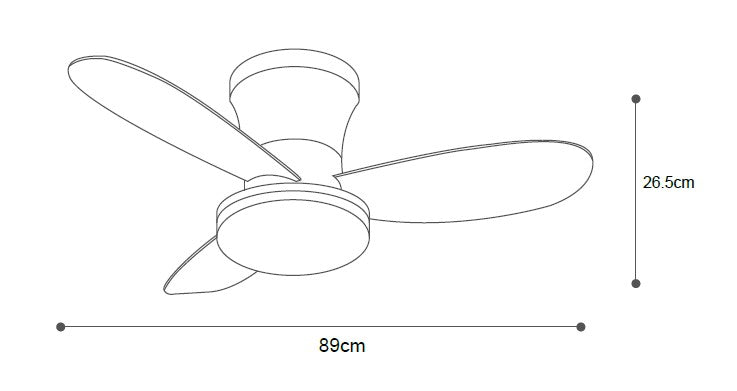 it-Lighting AURORA Ανεμιστήρας Οροφής με LED 20W, DC Μοτέρ & Smart App - Γκρι/Ξύλο (102001030)