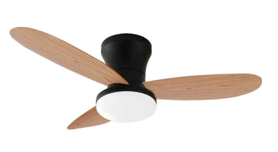it-Lighting AURORA Ανεμιστήρας Οροφής με LED 20W, DC Μοτέρ & Smart App - Μαύρο/Ξύλο (102001020)