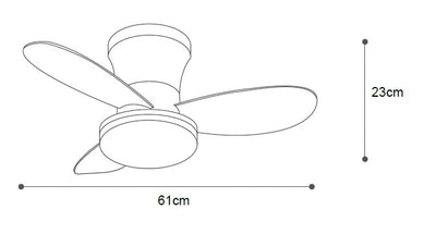 it-Lighting  BAY Ανεμιστήρας Οροφής με LED 20W, DC Μοτέρ & Smart App - Λευκό/Ξύλο (102000910)