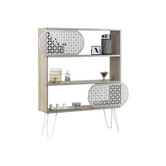 ΒΙΒΛΙΟΘΗΚΗ-ΡΑΦΙΕΡΑ Fylliana "Elmira" ΟΑΚ-ΛΕΥΚΟ 117x25x94εκ