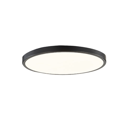 Inlight Πλαφονιέρα οροφής LED 24W 3CCT (by switch on base) σε μαύρη απόχρωση D:30x2,5cm (42036-D-Black)