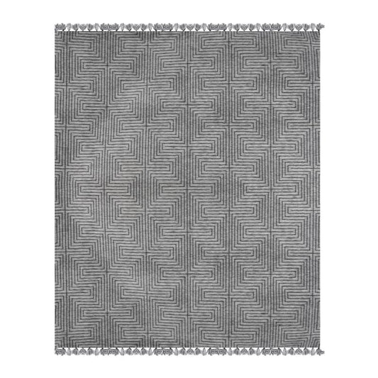 ΧΑΛΙ Fylliana Smother ΓΚΡΙ ΧΡΩΜΑ 160x230εκ sls